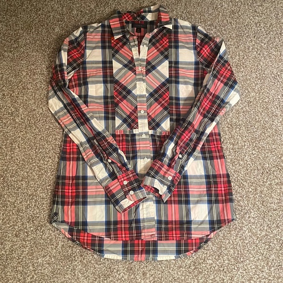 J. Crew Tops - J. Crew Plaid Button Down Shirt